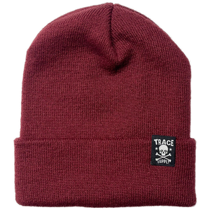 Skull Beanie (Maroon)